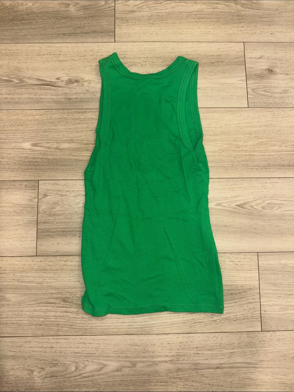 Target Green Ribbed Tank Top - Picture 2 of 2